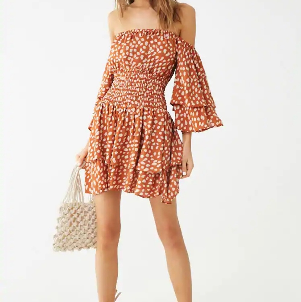 Women's Flirty Off Shoulder Ruffle Dress